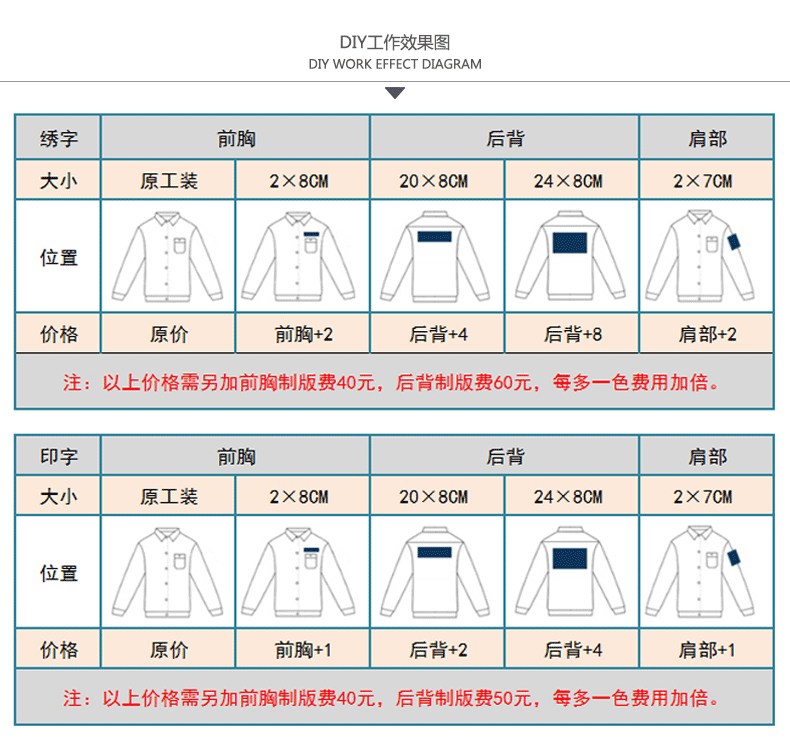 春季工作服刺绣展示 春季工作服刺绣展示