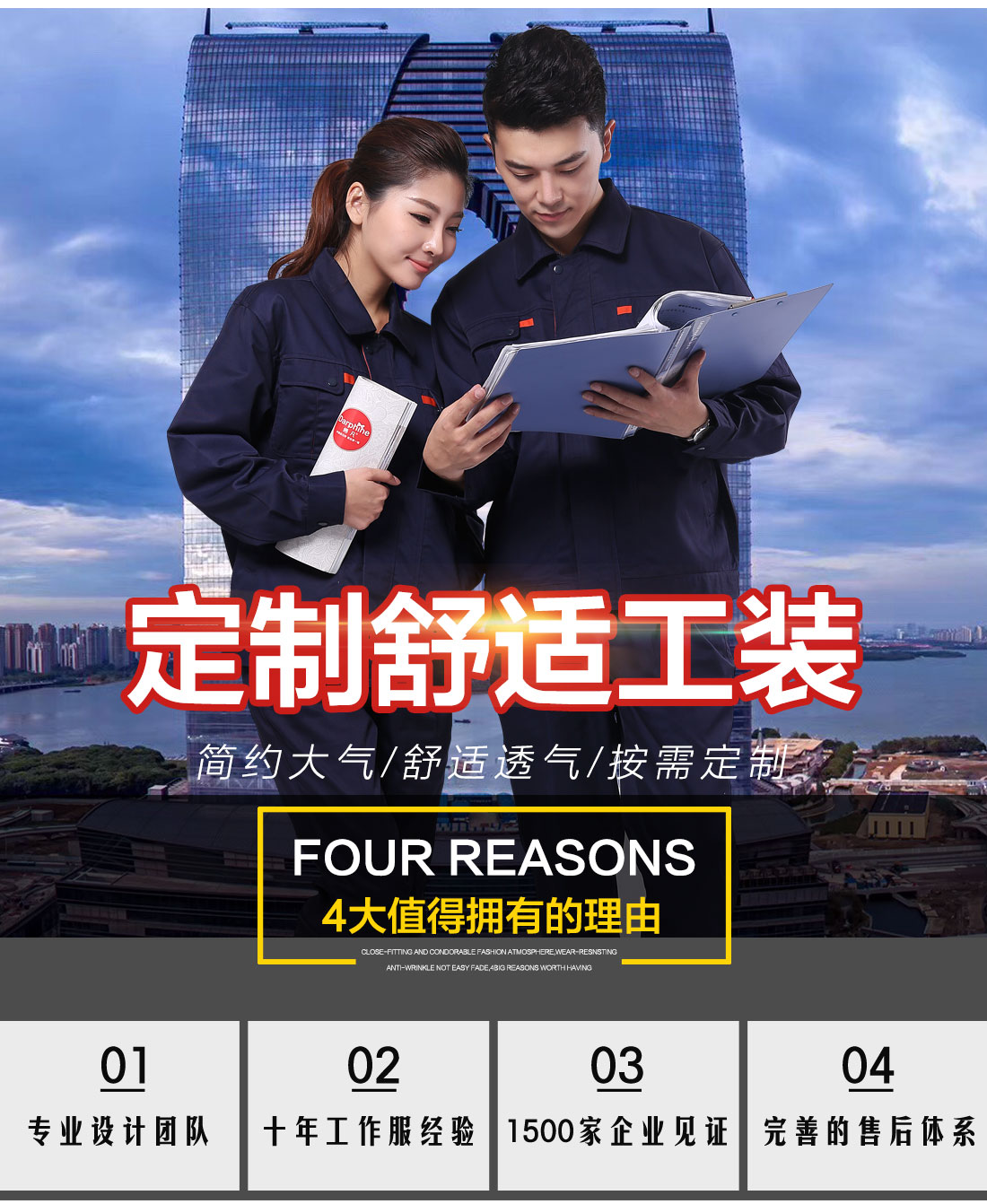 鹰诺达电镀工作服款式图片展示